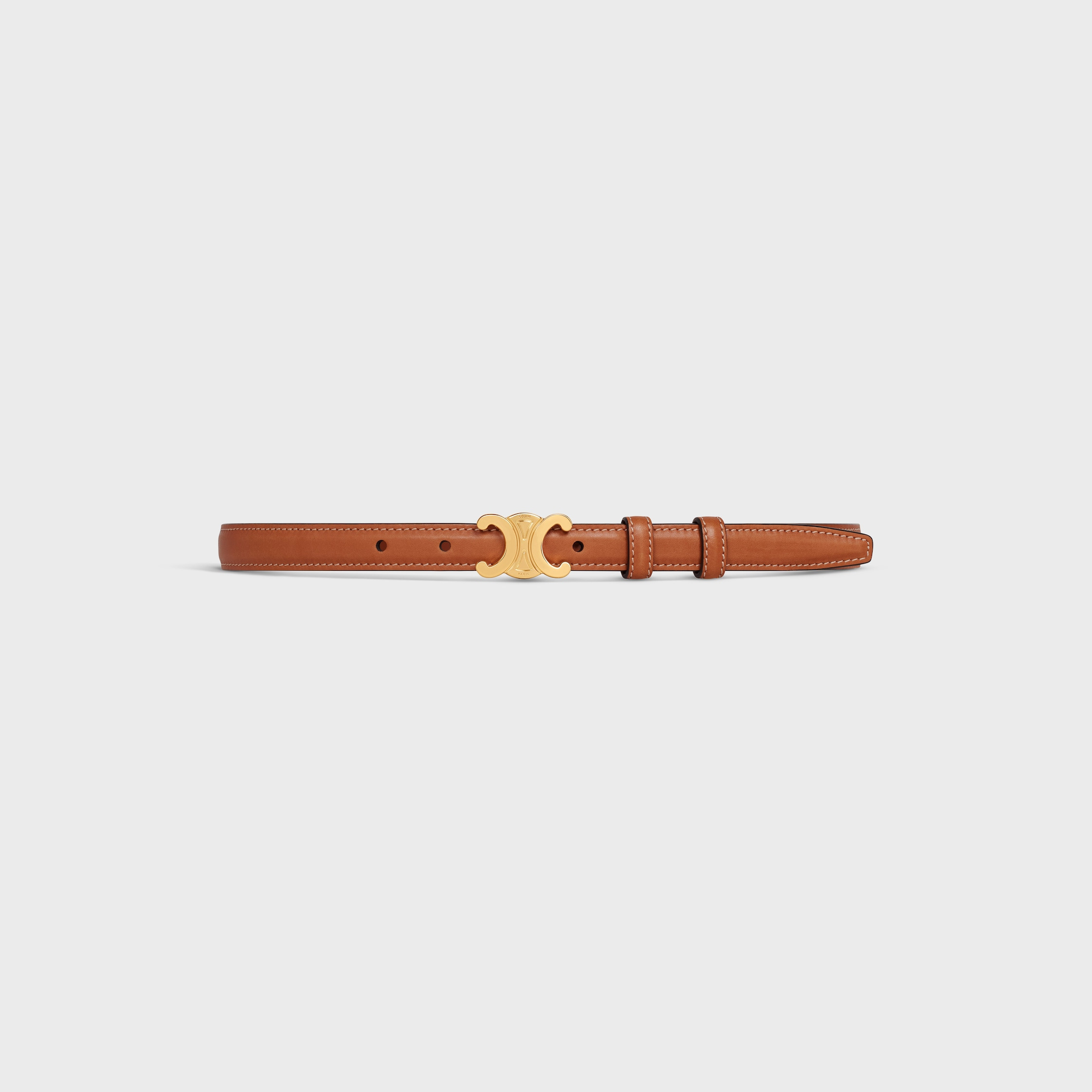 Small Triomphe Belt in Natural Calfskin - 3