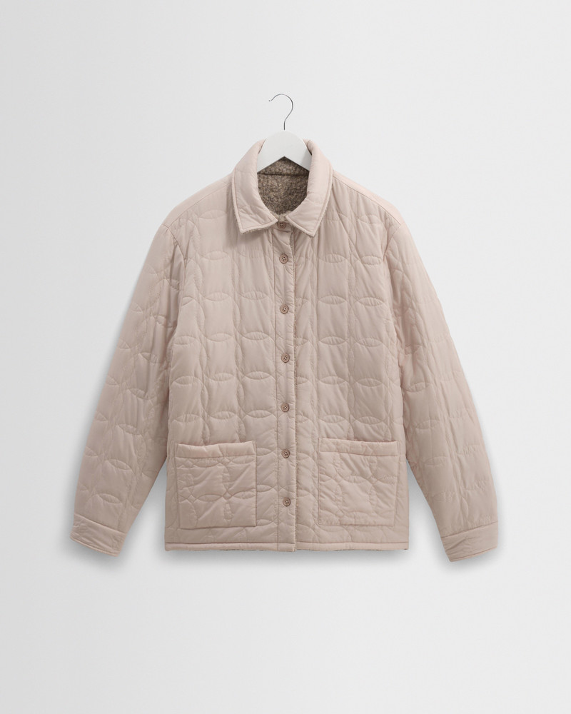 Mount - Natural Reversible Boucle Wool Overshirt 8