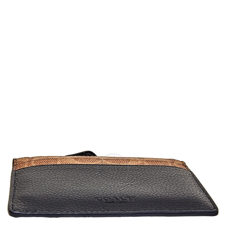 Coach Signature Canvas Blocking Card Case - 7