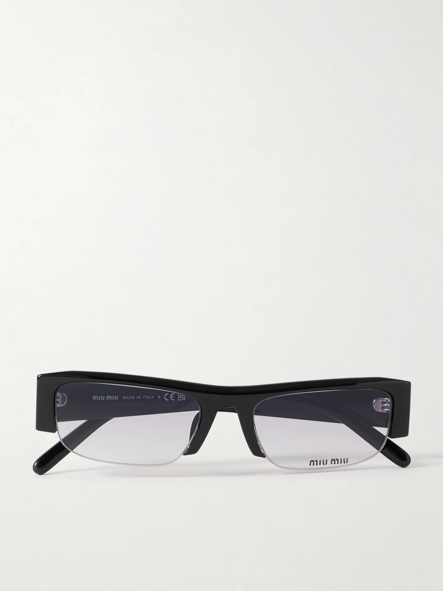 Vedette square-frame acetate sunglasses glasses Black - 1