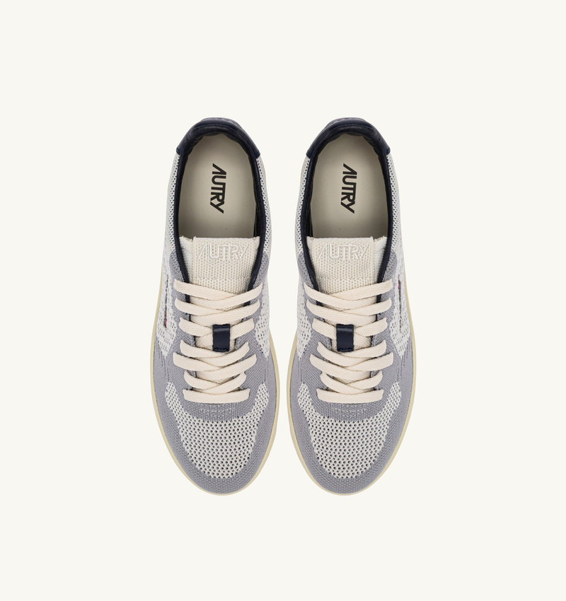 MEDALIST EASEKNIT LOW SNEAKERS IN IVORY WHITE SPACE AND LOFT KNIT 5