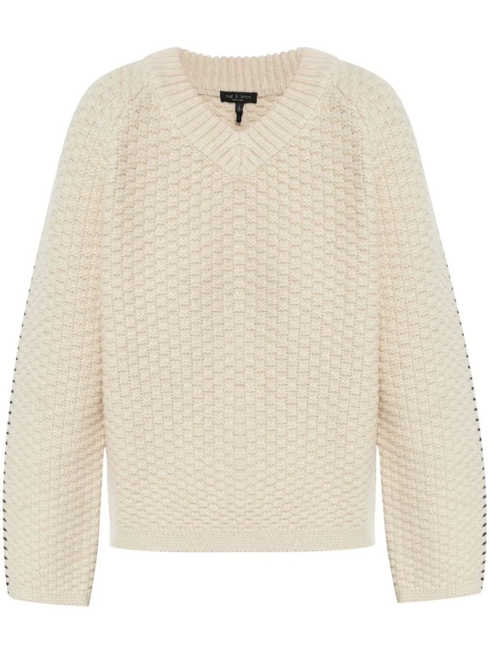 waffle-knit sweater - 1