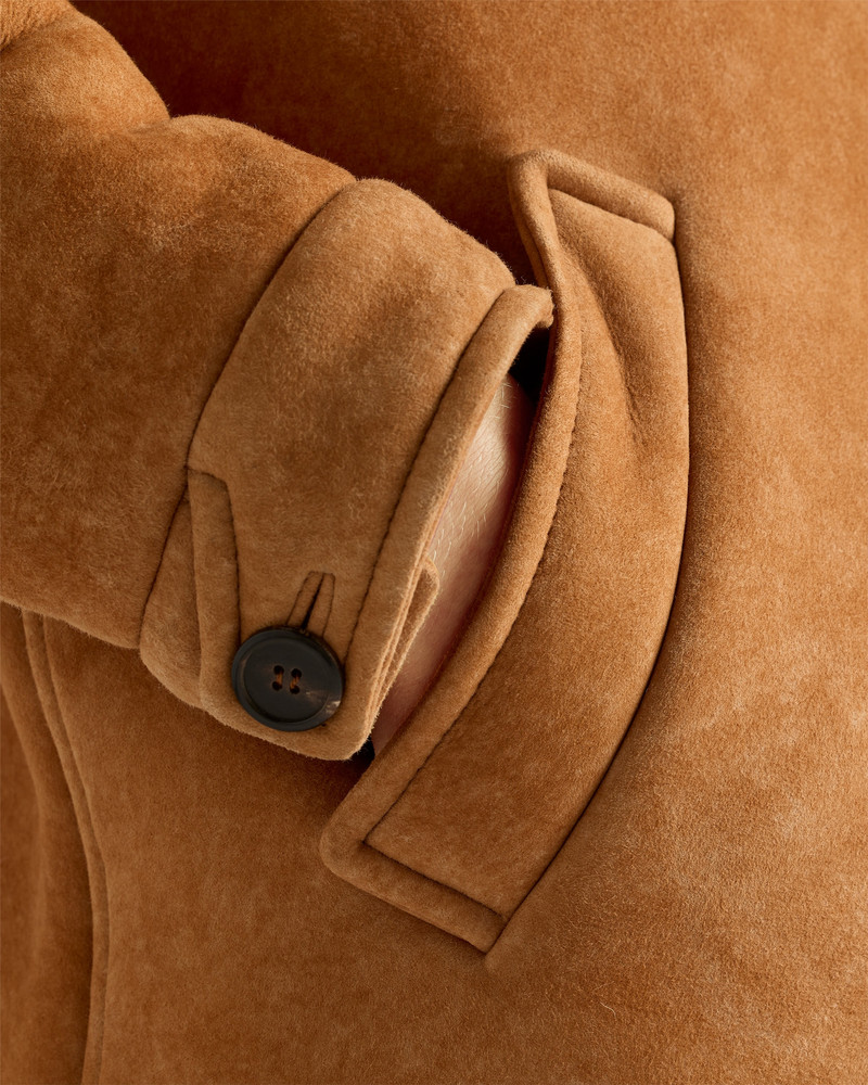 Shearling caban jacket 4