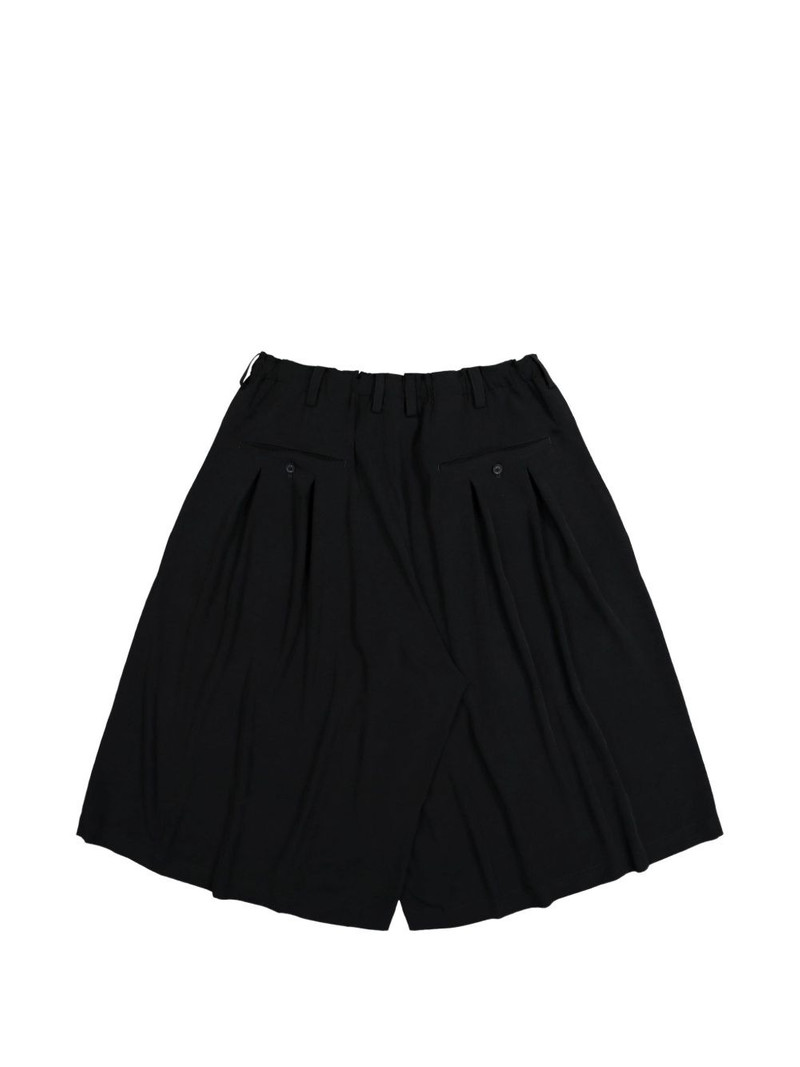 Yohji Yamamoto pleated tailored shorts outlook