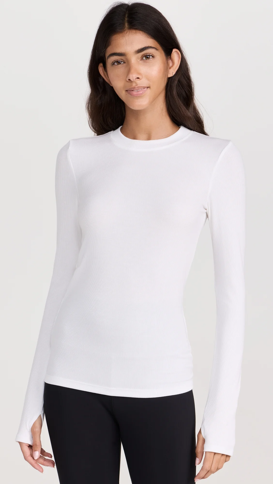 Louise Rib Long Sleeve Tee - 1