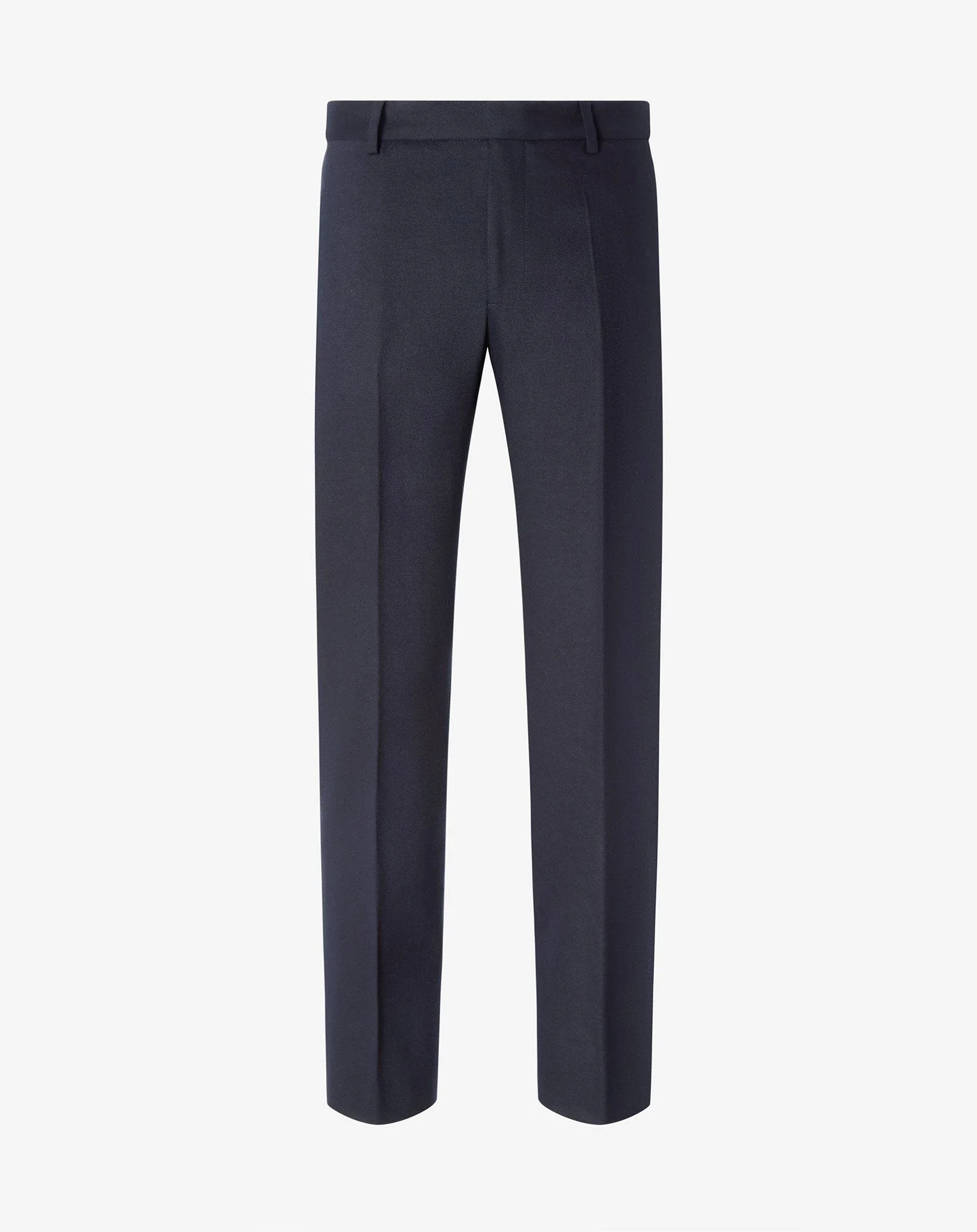 Navy blue stretch wool and cashmere chino trousers - 1