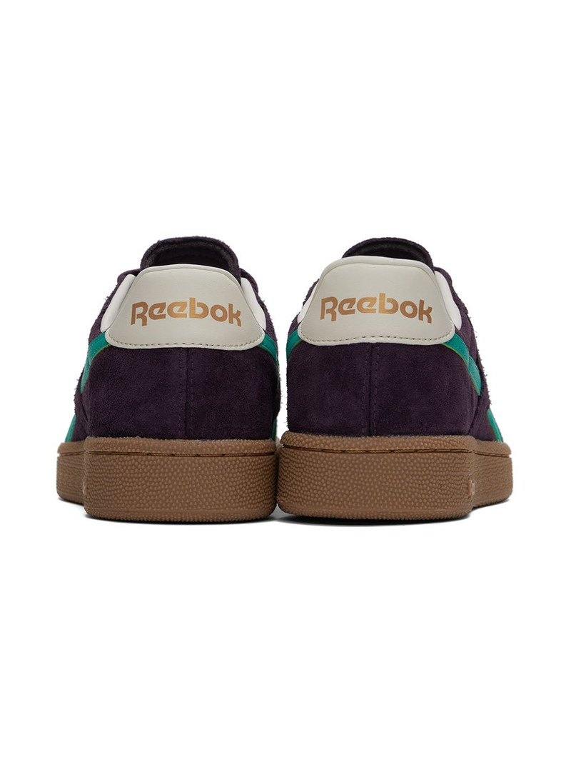 Reebok Burgundy & Blue Club C Grounds UK Sneakers outlook