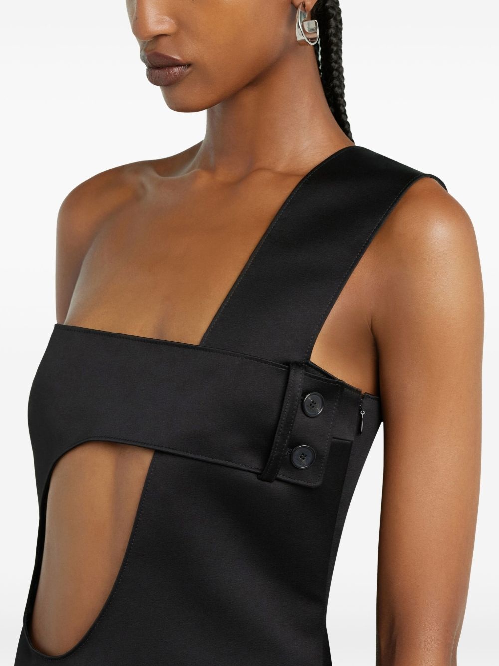 cut-out mini dress - 5