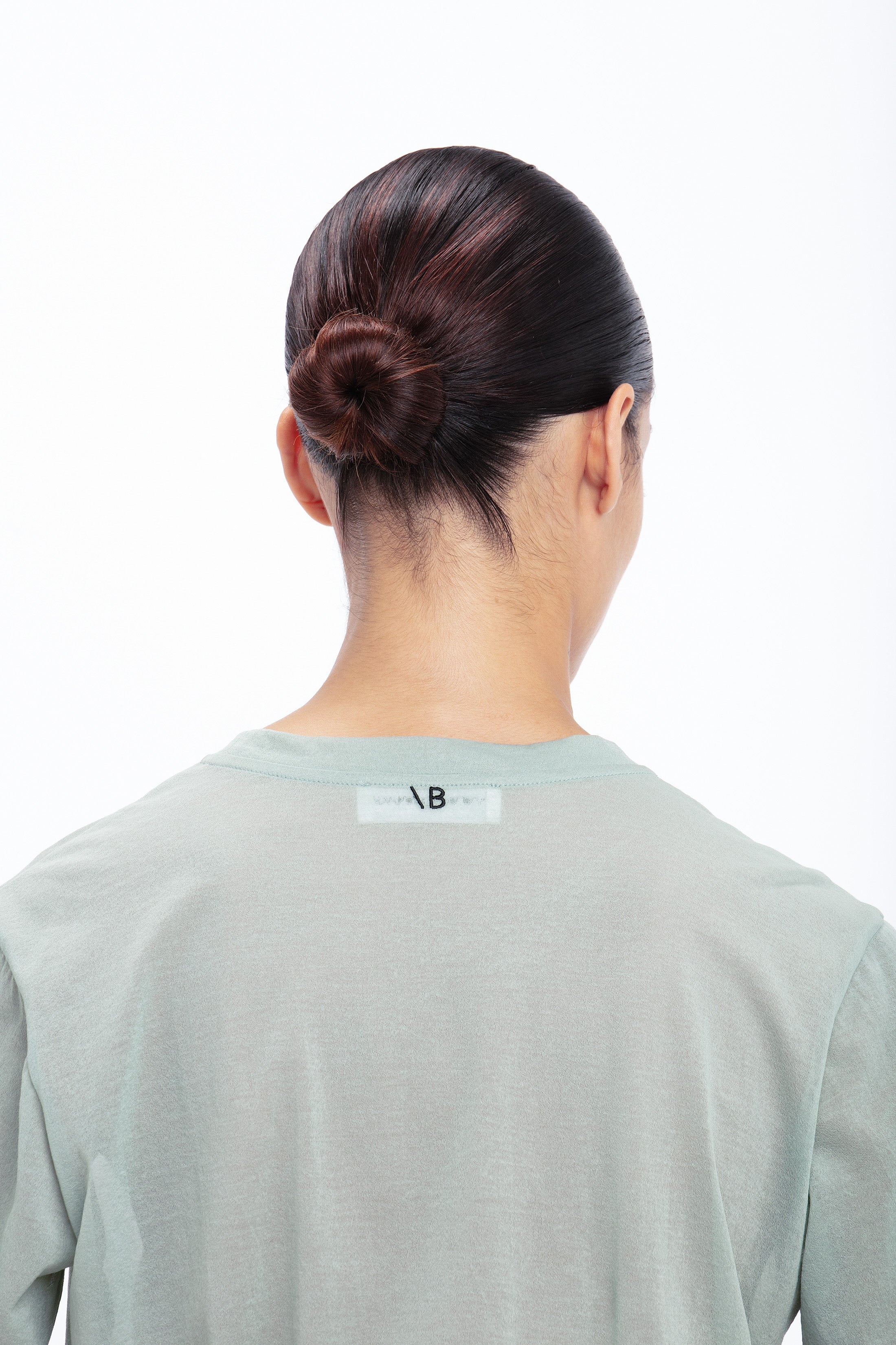 Classic Cotton Crepe T-Shirt In Wasabi - 5