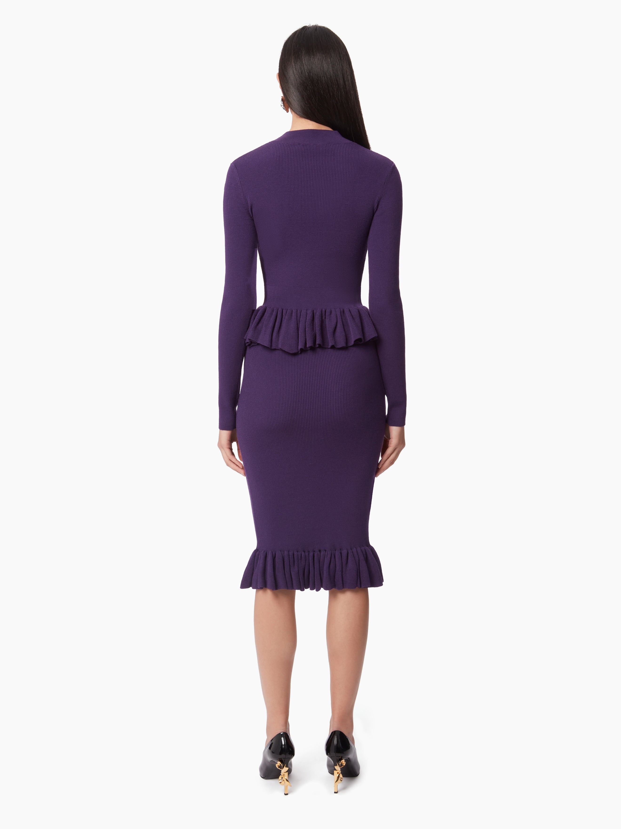 SWEATER WITH RUFFLE PEPLUM - 4
