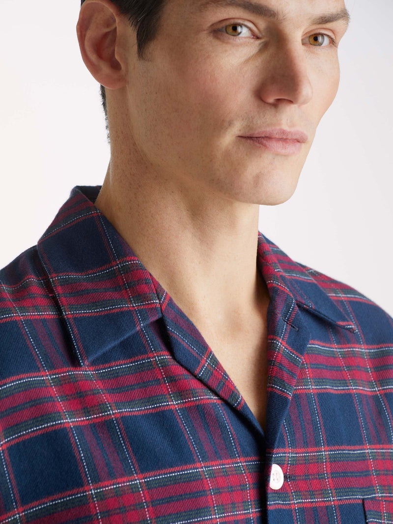 Men's Classic Fit Pyjamas Kelburn 36 Brushed Cotton Multi - 5