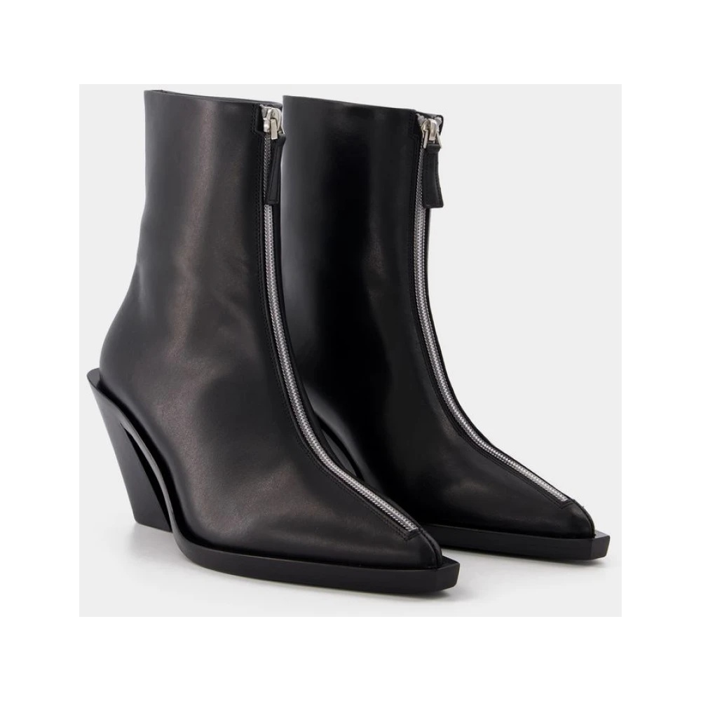 ミドルブーツ ELLEME Women Boots ECLAIR ZIPPER BOOTS BLACK black Elleme Eclair Zipper Boots in Black Leather | ShopSimon
