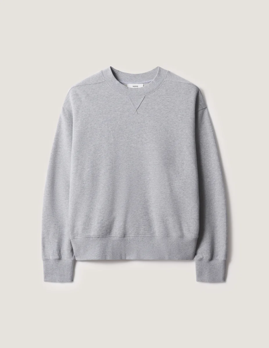 STITCHED EARS CASHMERE MIX SWEATSHIRT - 1