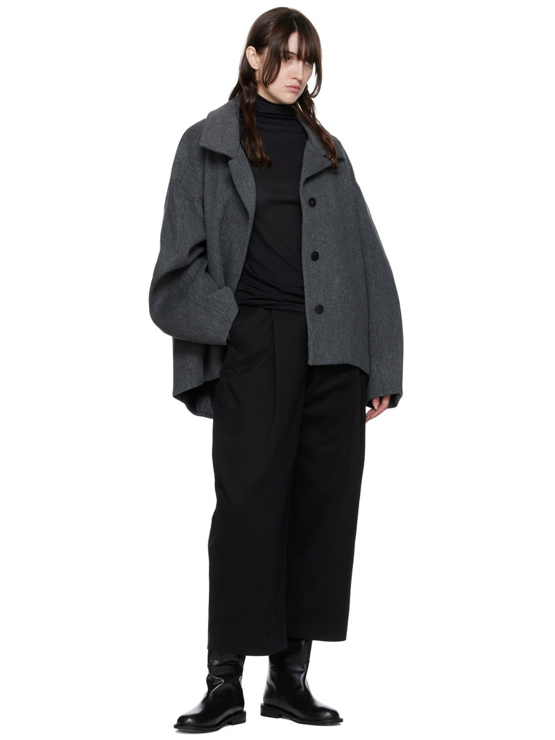 LE17SEPTEMBRE Black Leather Tall Boots outlook