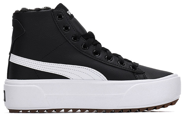 (WMNS) PUMA Kaia Mid 'Fur - Black' 385341-01 - 2