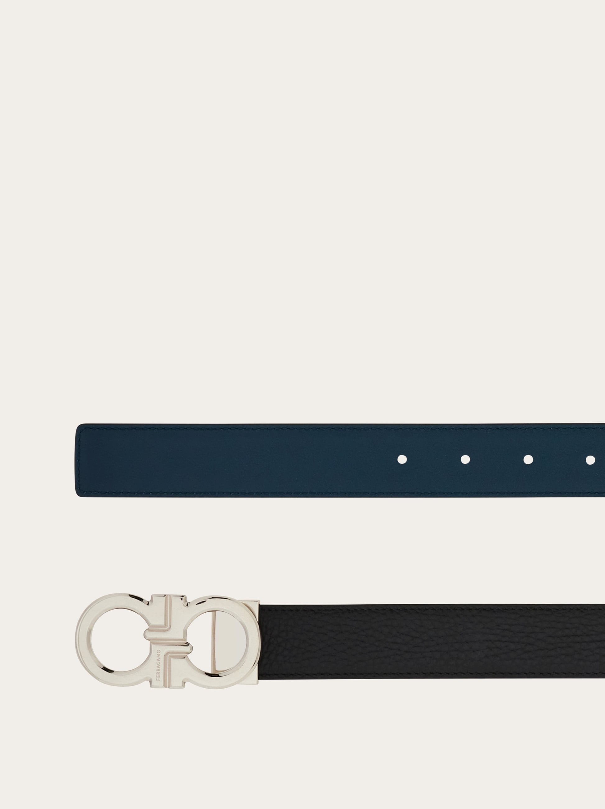 Reversible and adjustable Gancini belt - 2