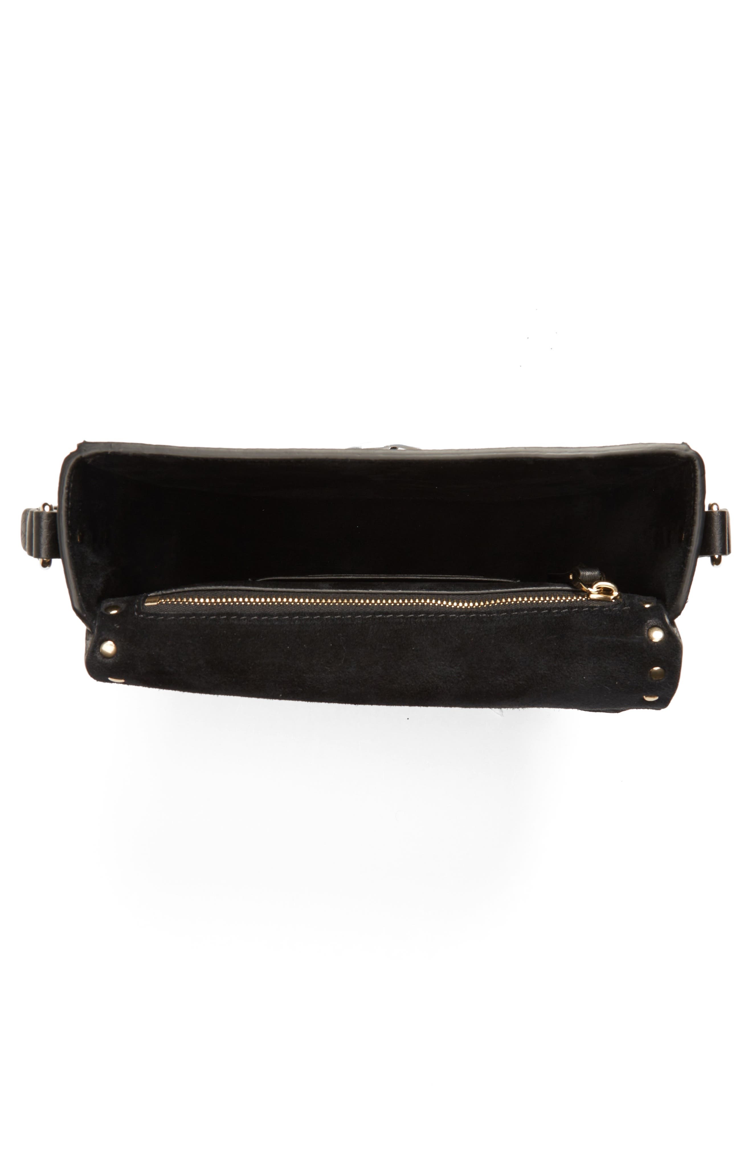 Valentino Garavani Small Rockstud Saddle Crossbody Bag in Black at Nordstrom - 7