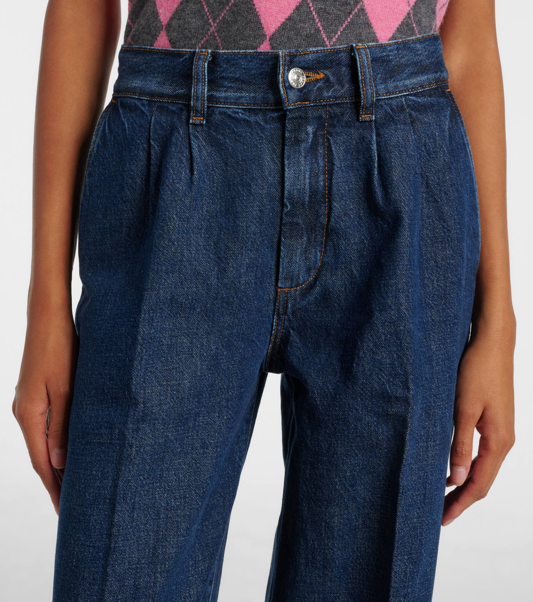 High-rise wide-leg jeans - 4