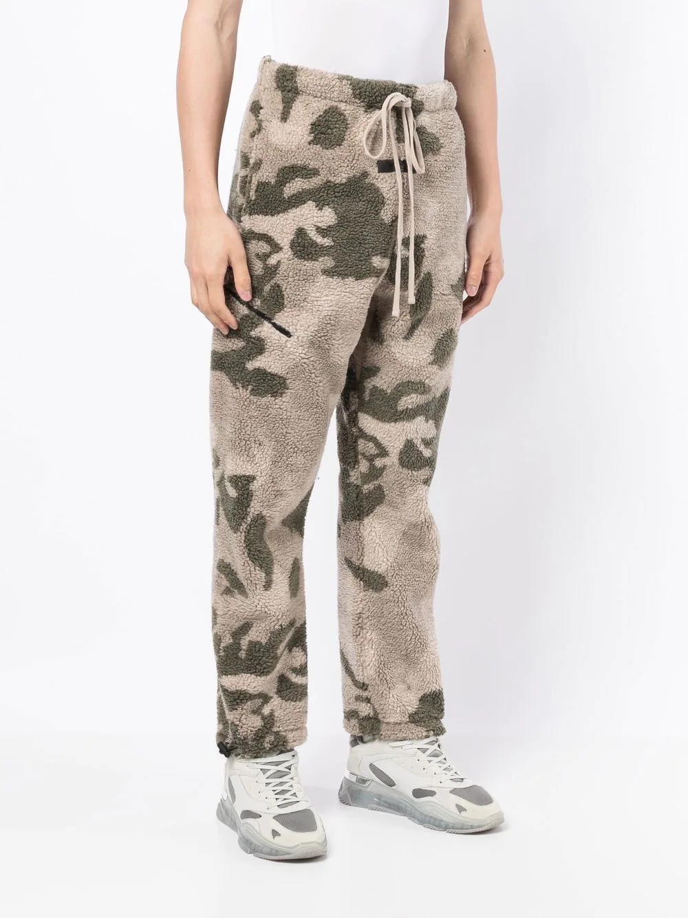 camouflage polar-fleece track pants - 2