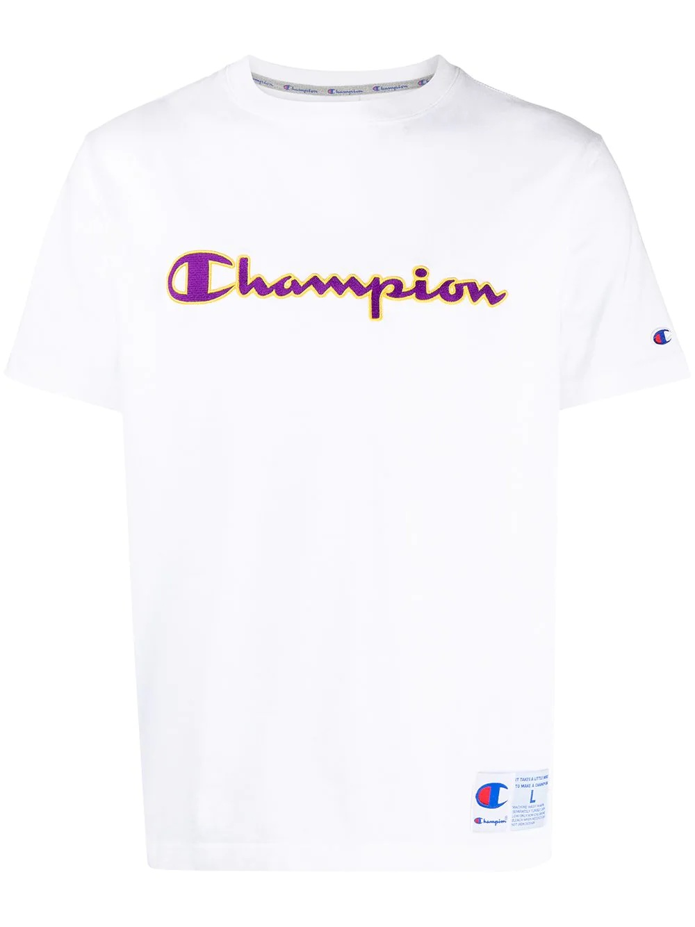 x Champion embroidered logo T-shirt - 1