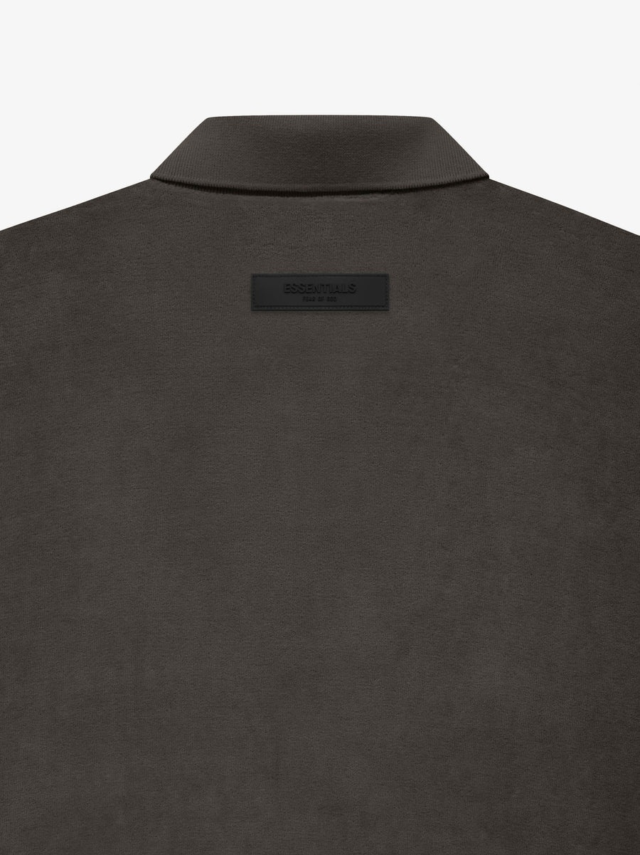 Womens Velour LS Polo - 4