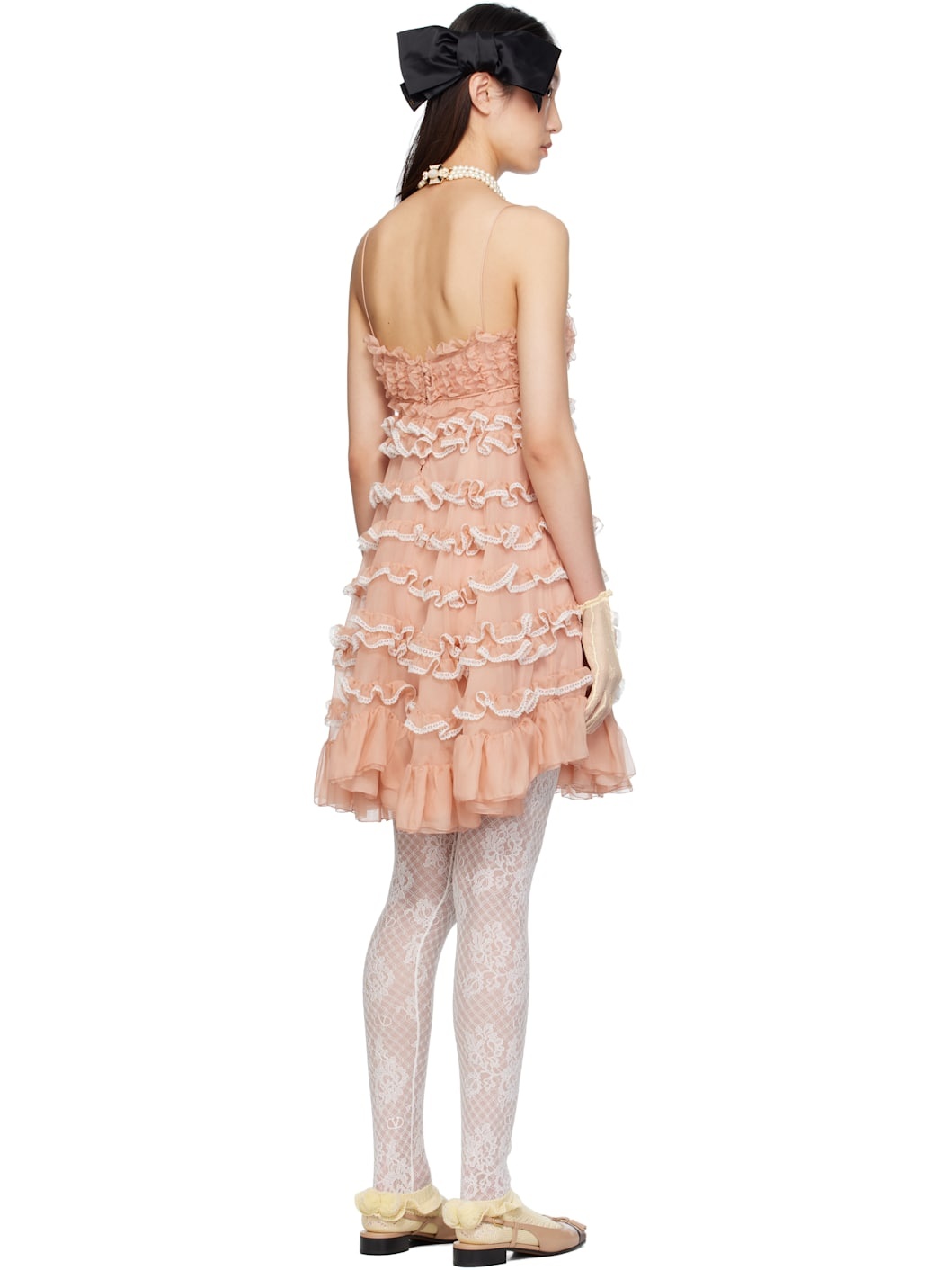 Pink Chiffon Minidress - 3