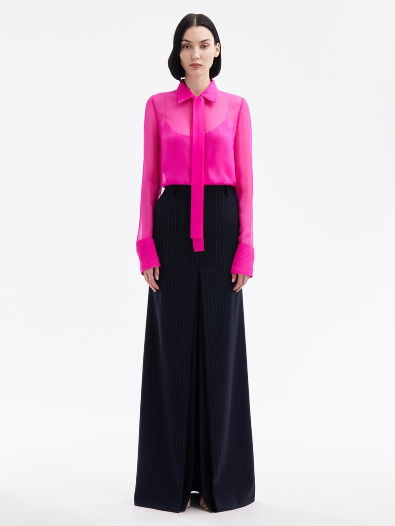 Oscar de la Renta PINSTRIPED MAXI SKIRT outlook
