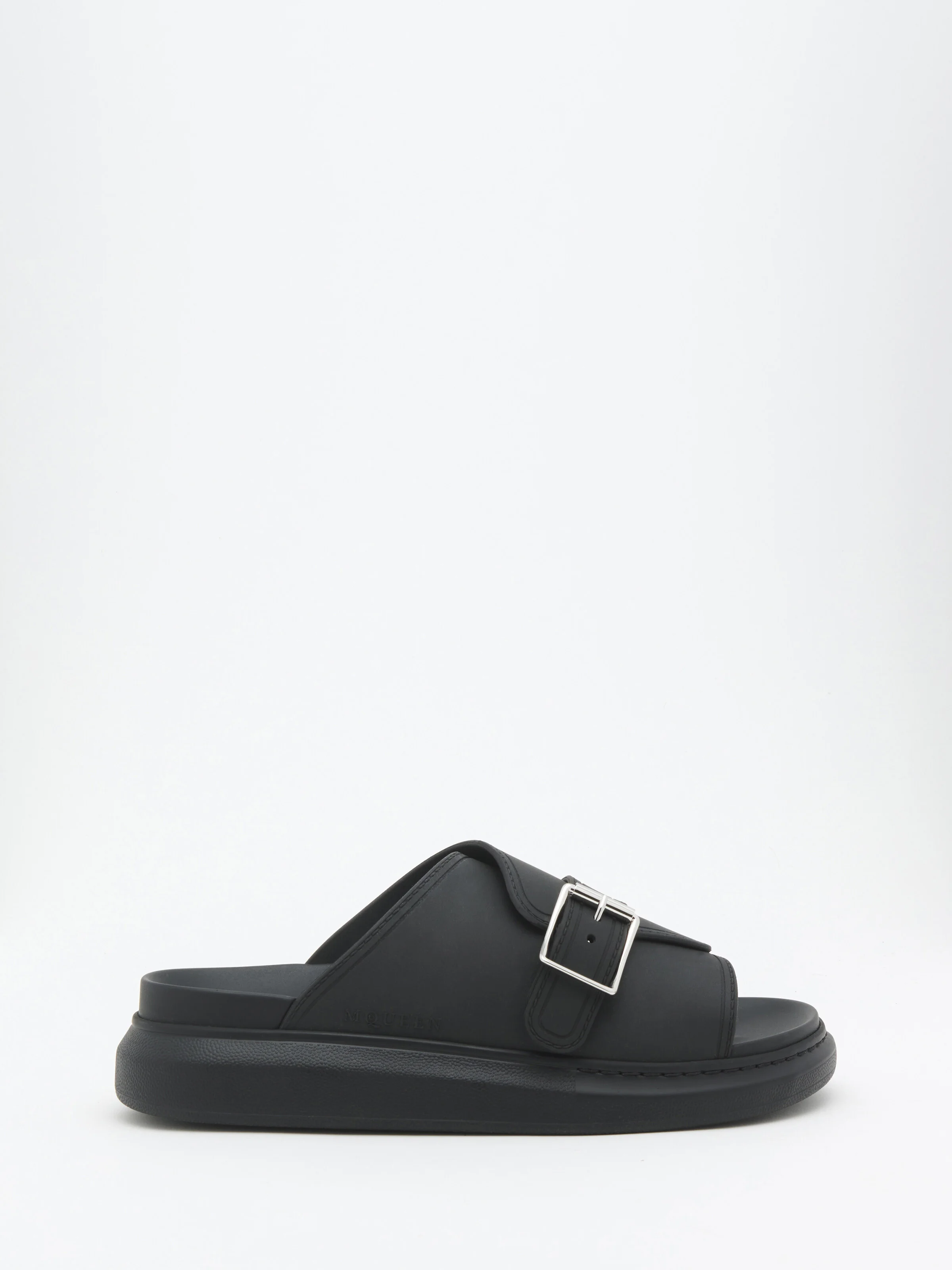 Women's Hybrid Buckle Sandal in Black - 1
