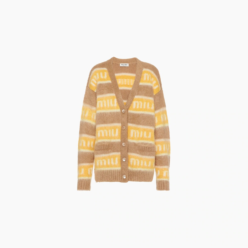 Oversized mohair cardigan - 1