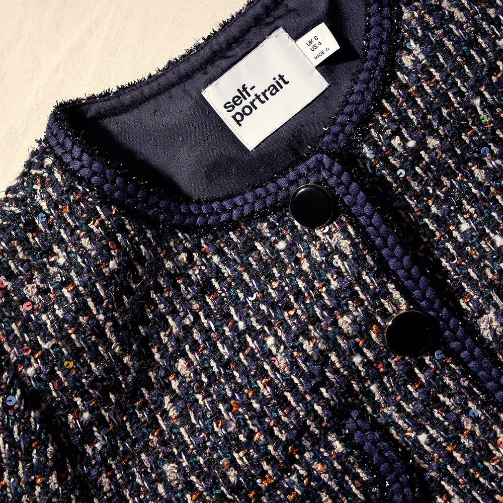 Boucle Jacket With Braid Detail - 4