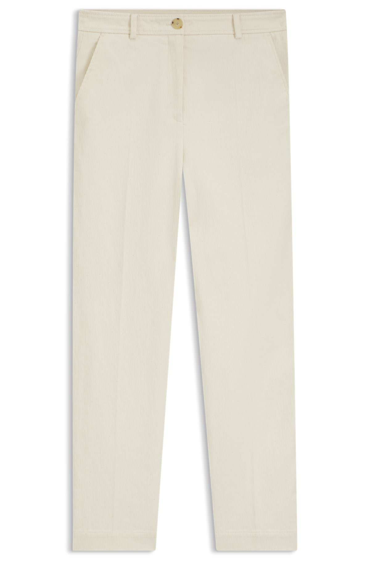REGULAR-FIT TROUSERS IN CORDUROY - 1