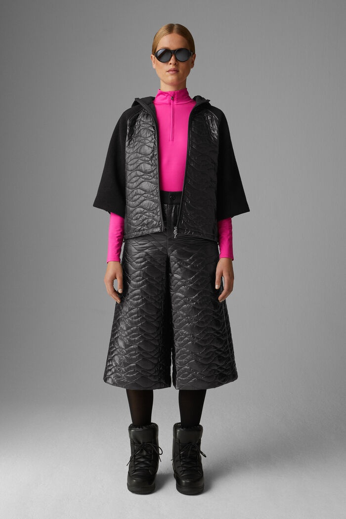 Mina Quilted culottes in Black - 4