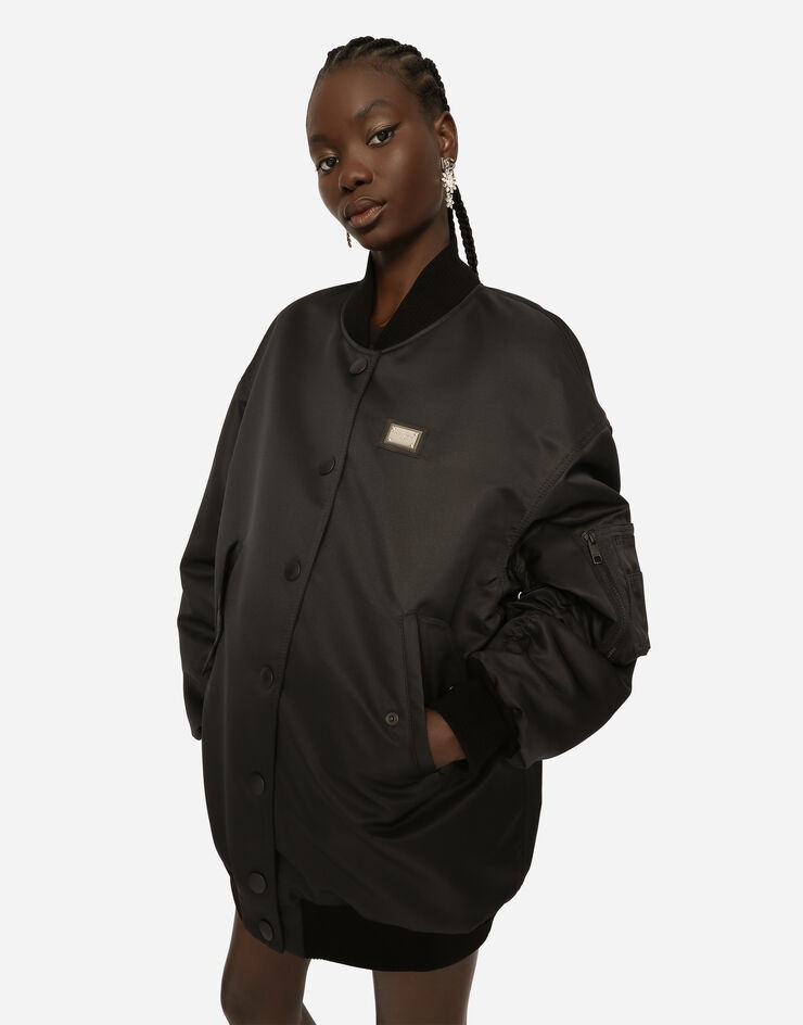 Duchesse jacket with branded plate - 4