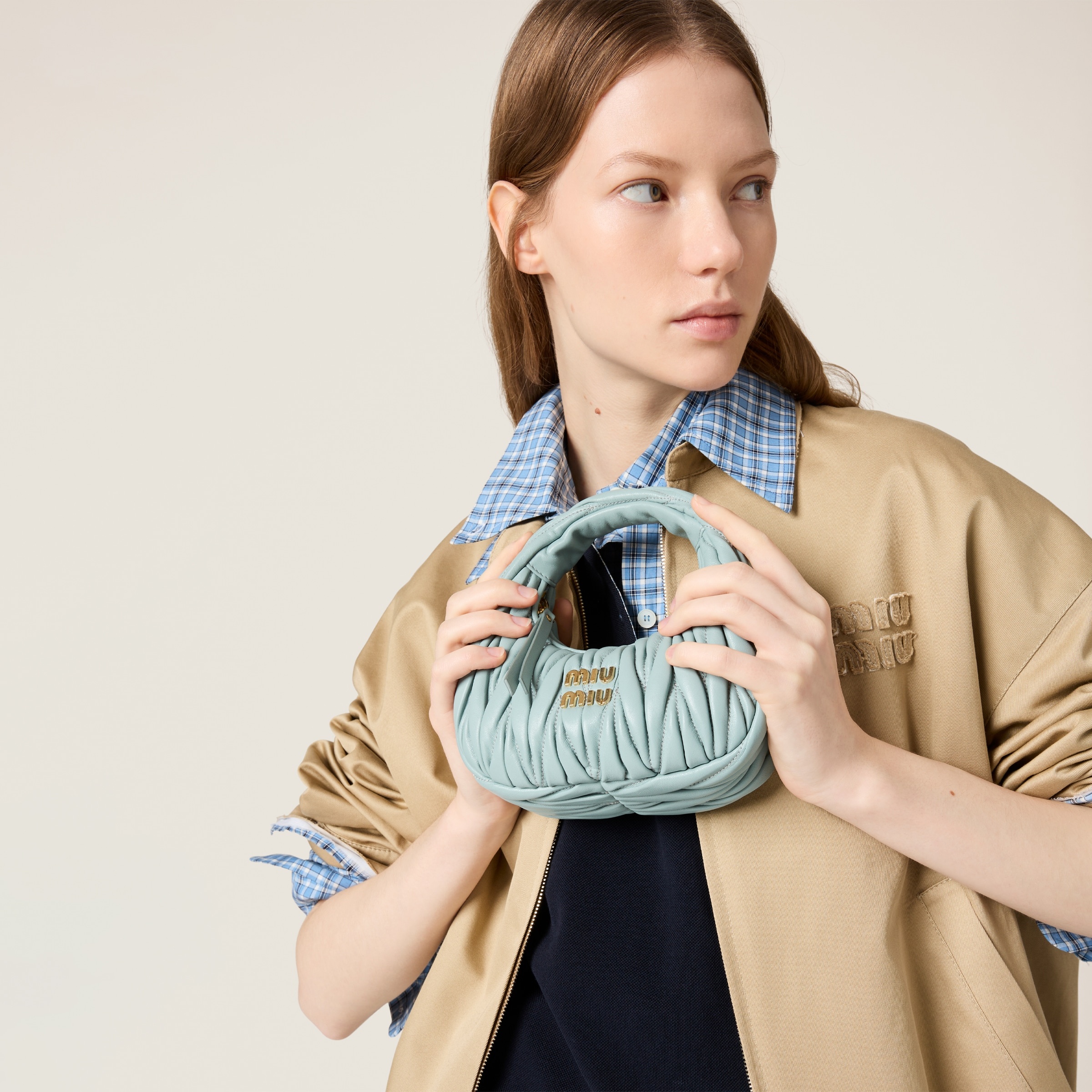 Wander matelassé nappa leather hobo mini-bag - 2