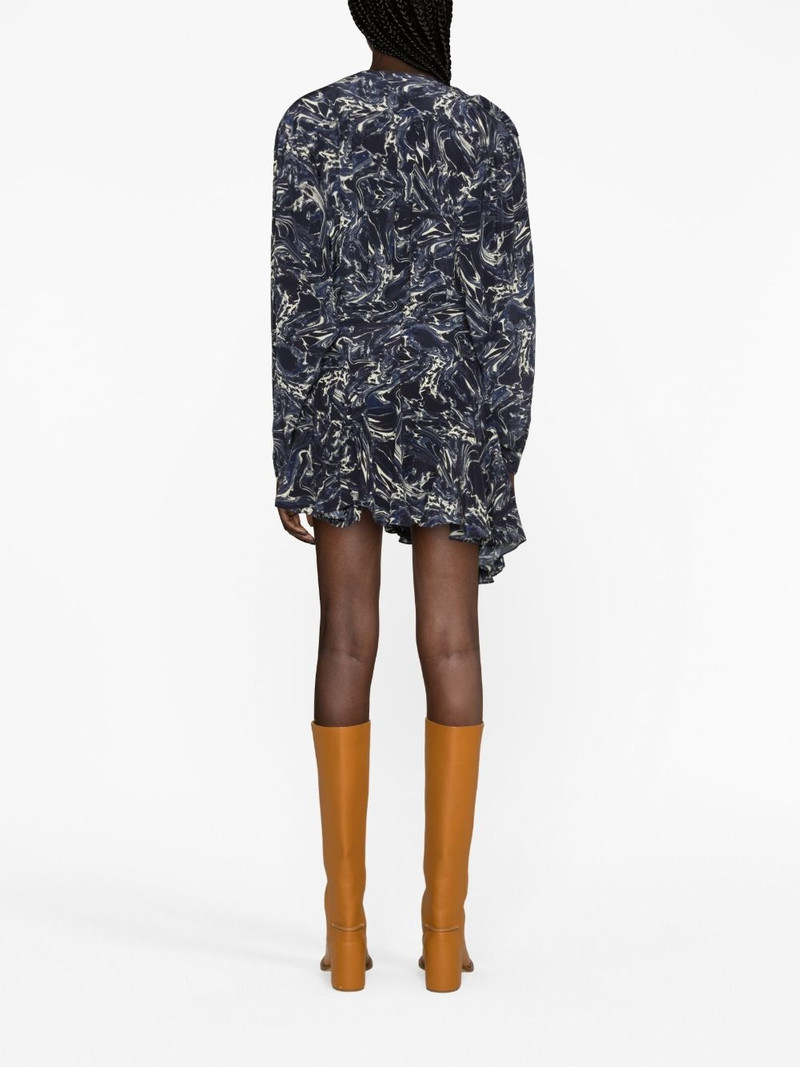 Tiphaine marble-print silk blouse 4