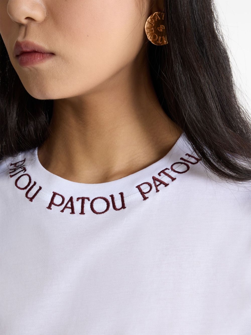 logo-embroidered T-shirt - 5