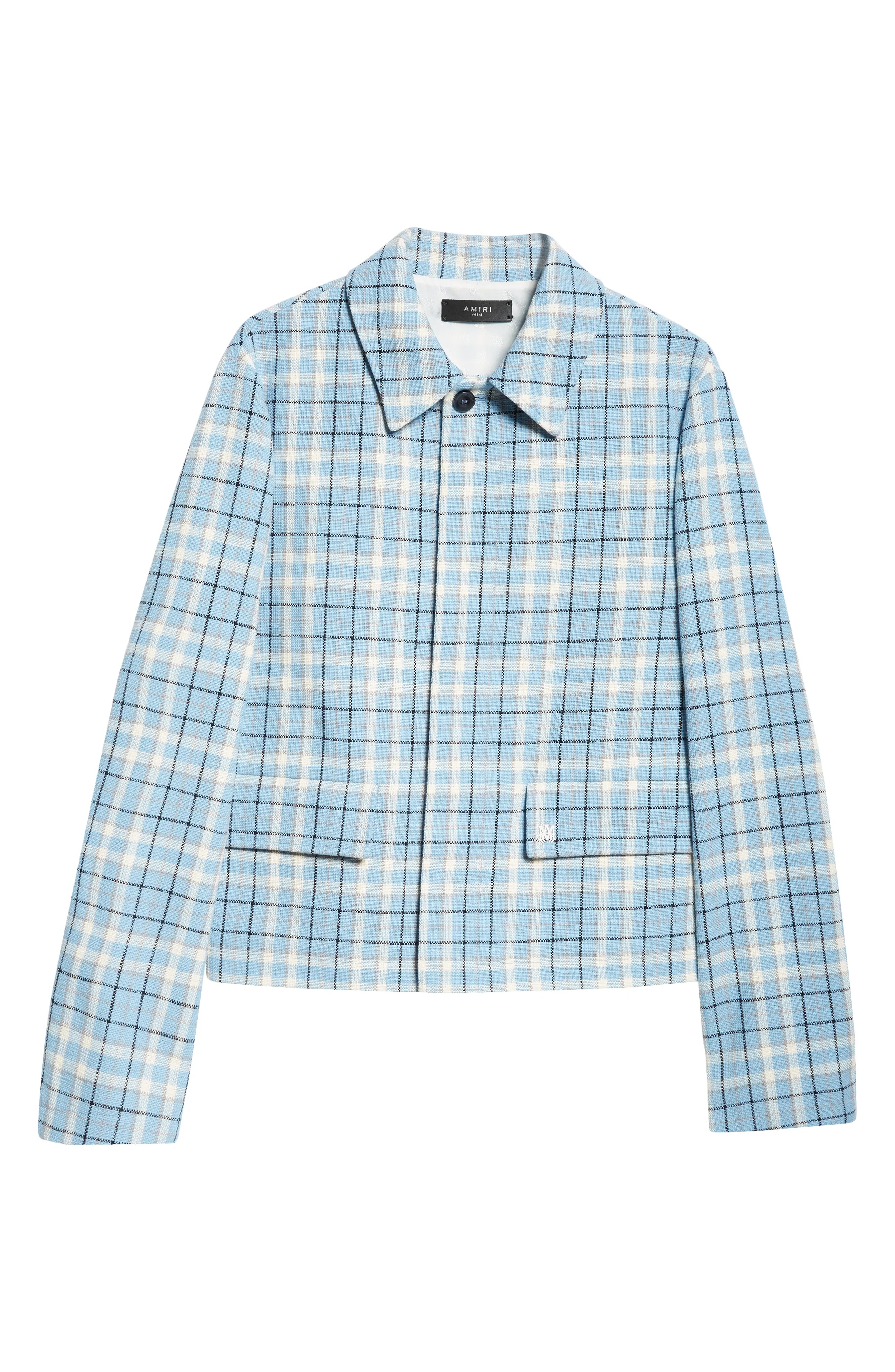 Plaid Cotton Crop Car Coat - 7
