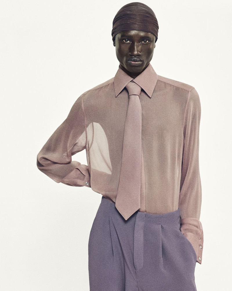 SAINT LAURENT SHIRT IN SILK CREPE MUSLIN outlook