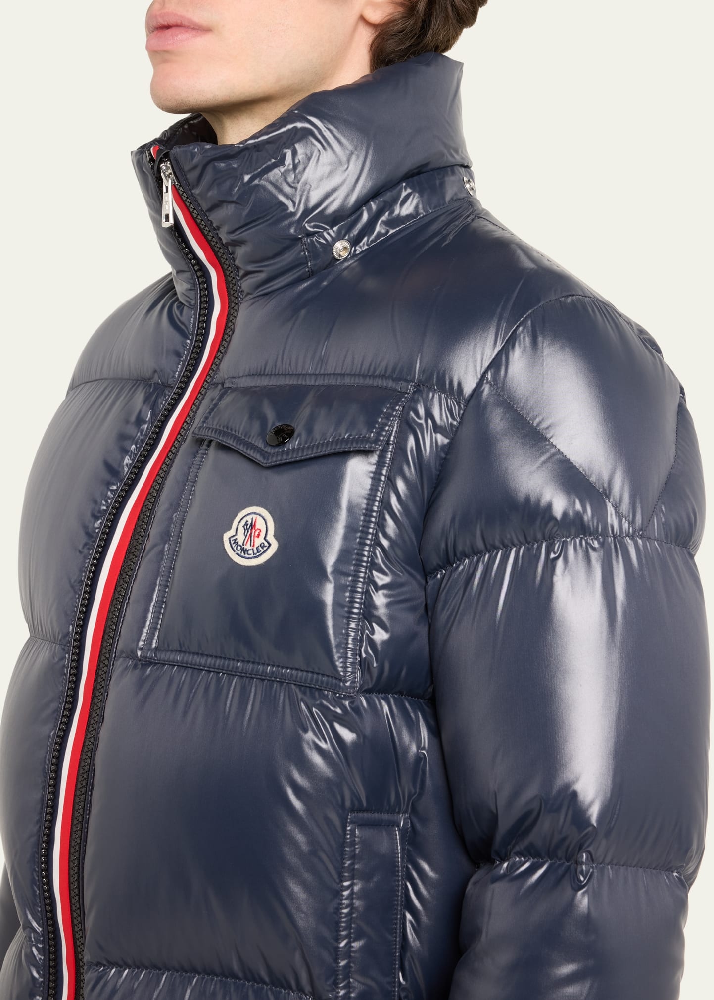 Men's Montbeliard Shiny Nylon Jacket - 5