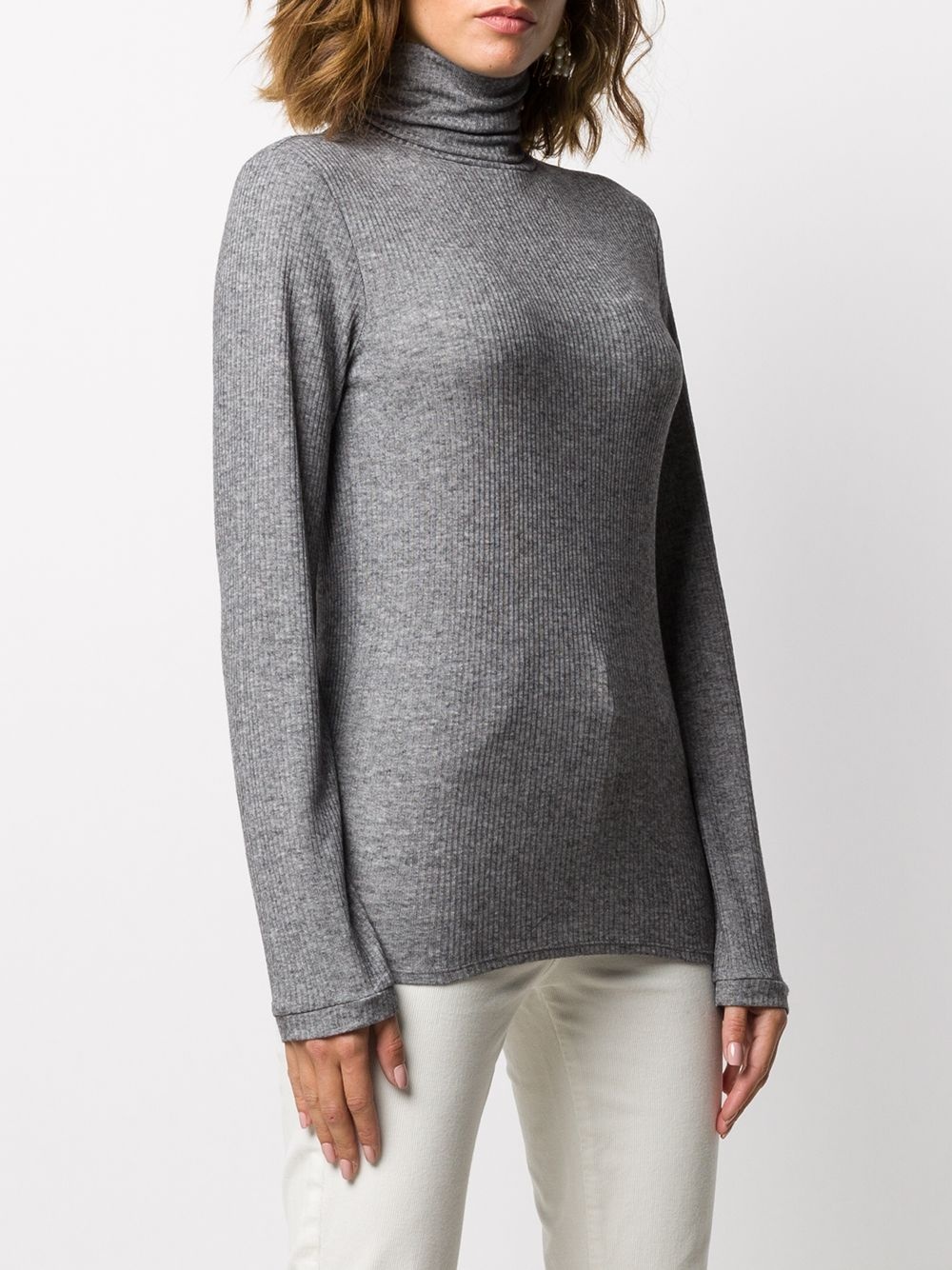 grey wool jumper - 3
