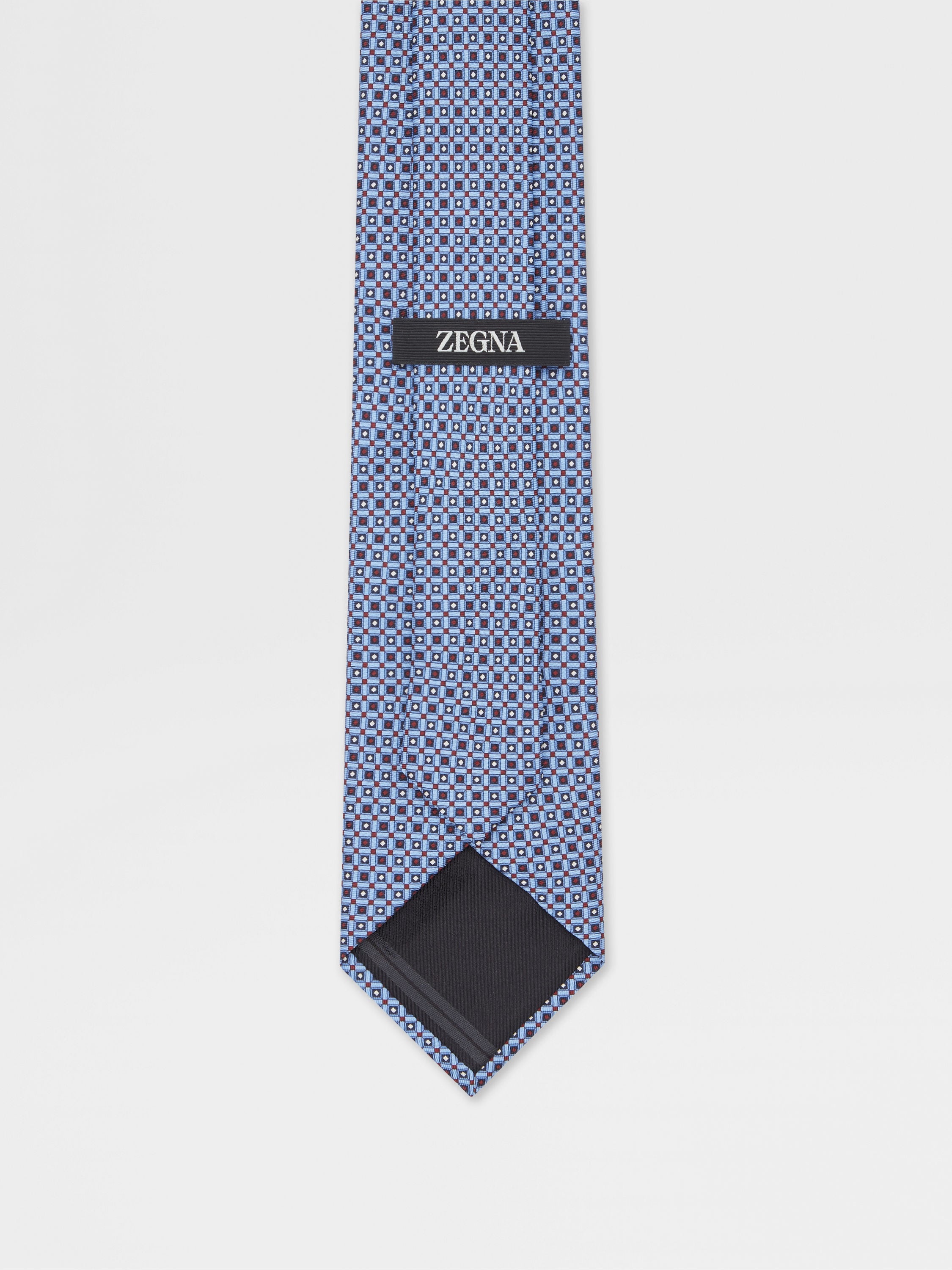 LIGHT BLUE SILK TIE - 3