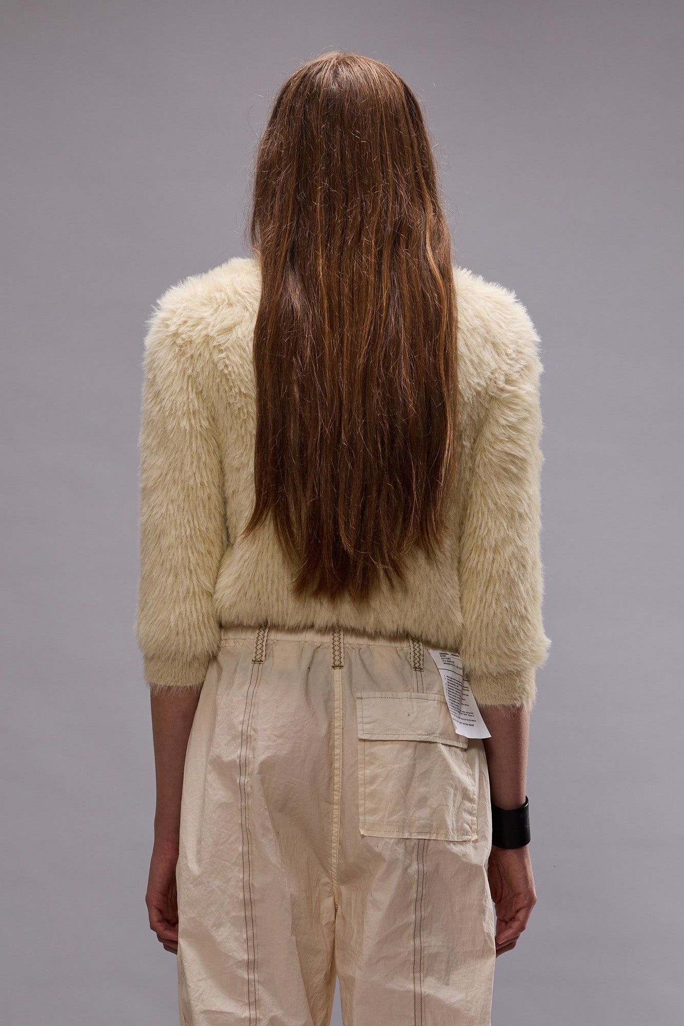 BALLOON CARDIGAN - CREAM - 3