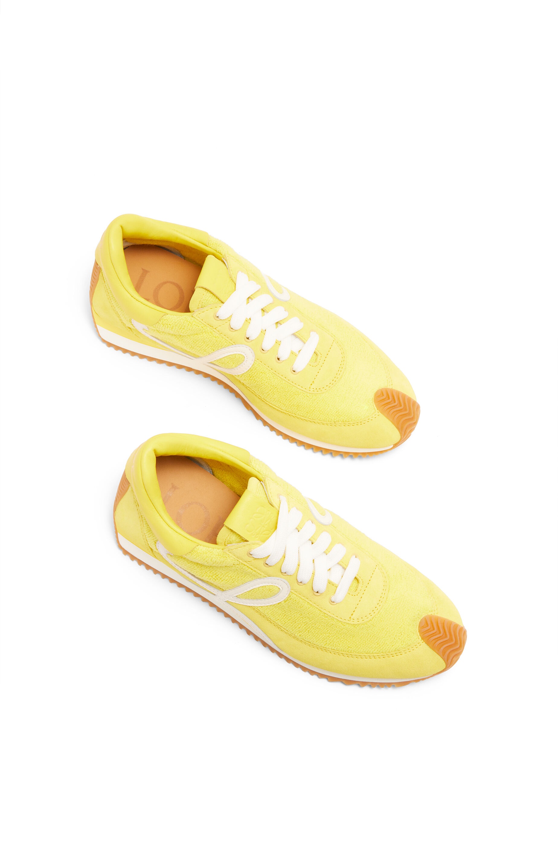 Flow runner in terry cloth and suede - 3