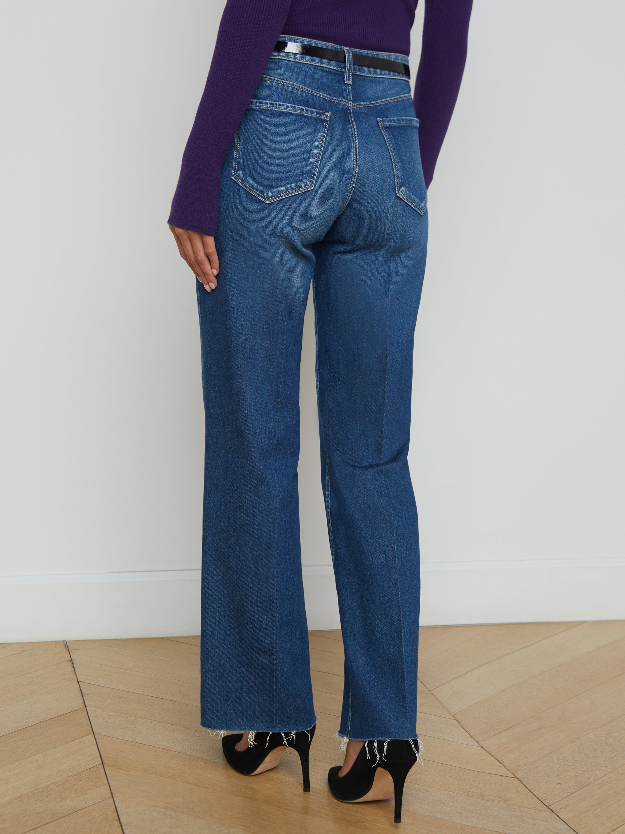 Tiana Raw-Hem Wide-Leg Jean - 5