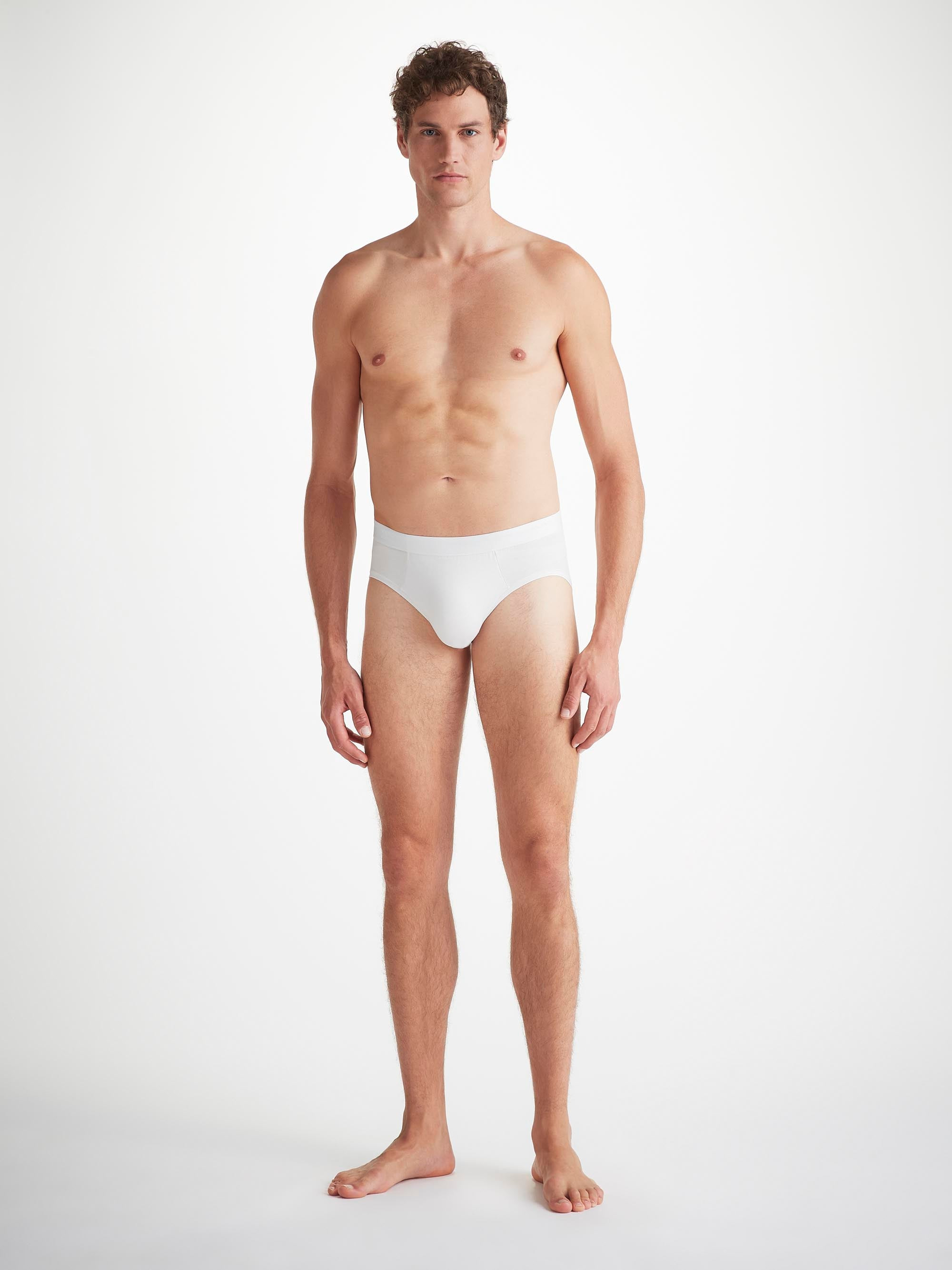Men's Briefs Jack Pima Cotton Stretch White - 5