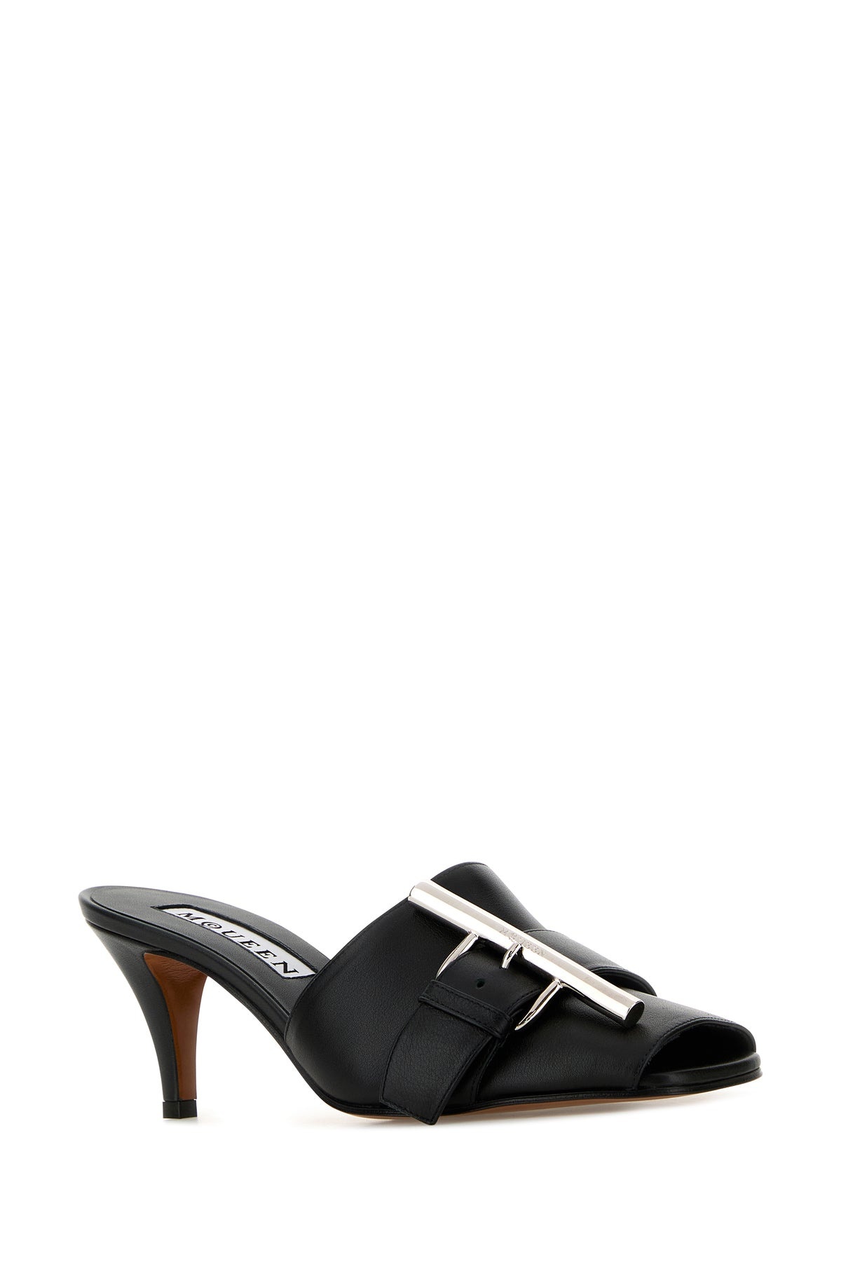 Black leather mules - 2