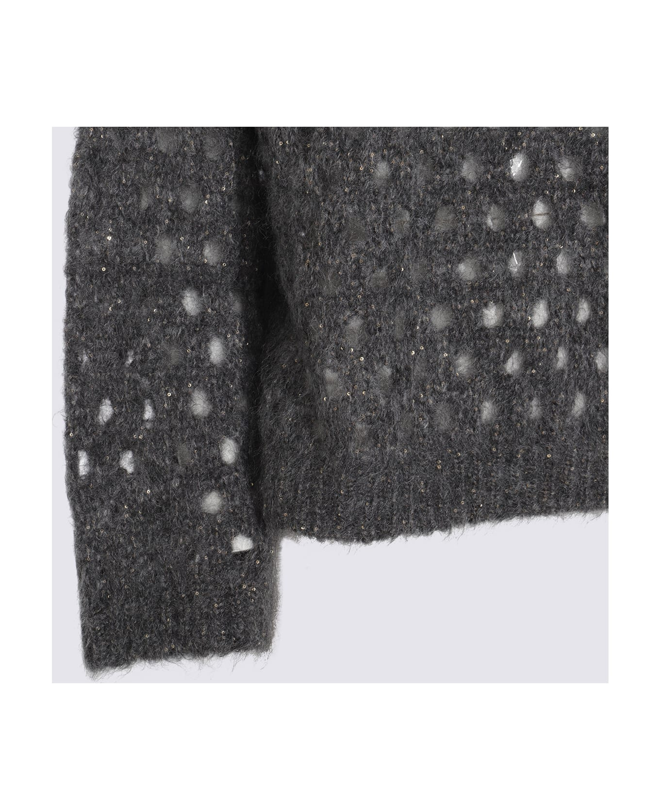 Dark Grey Mohair Knitwear - 3