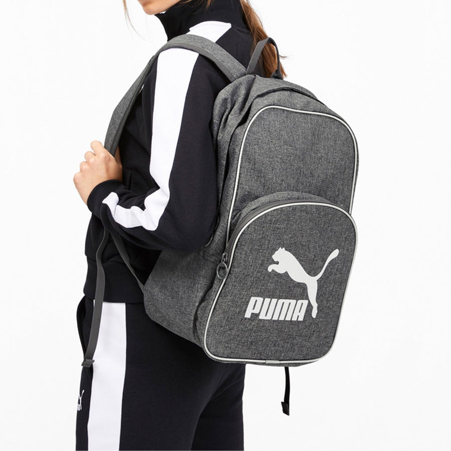 PUMA Originals Retro Woven Backpack 'Grey White' 076652-02 - 4