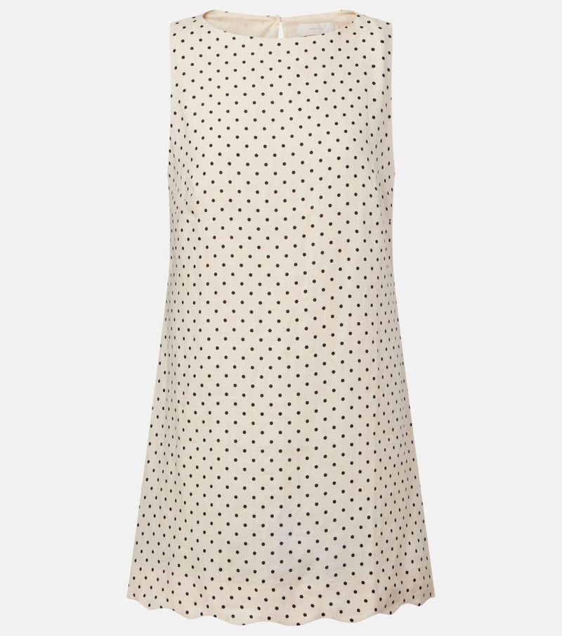Iria polka-dot linen minidress 1