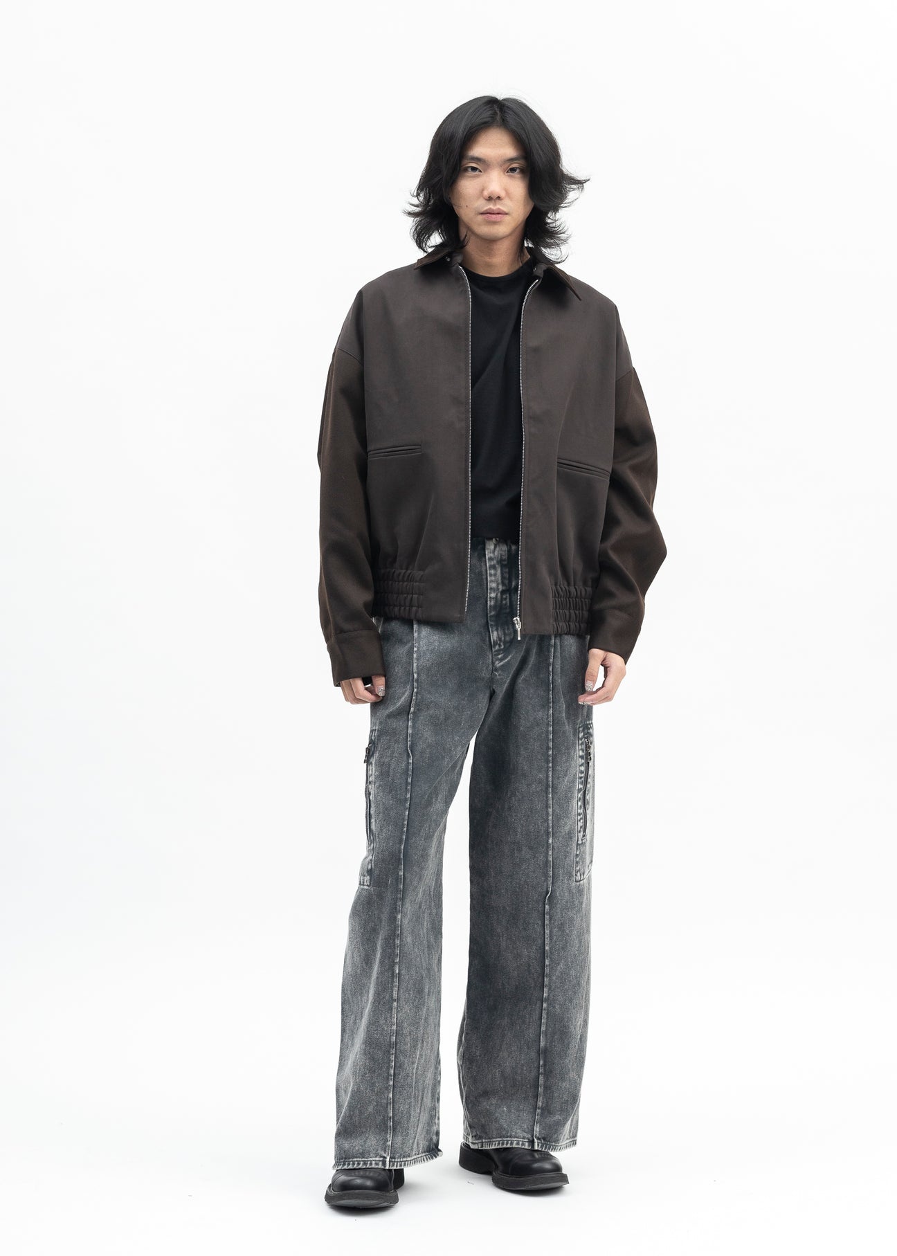 パンツ Omar Afridi Octet 2d Cargo Trousers Gray OMAR AFRIDI GREY DYED DENIM OCTET 2D CARGO TROUSERS